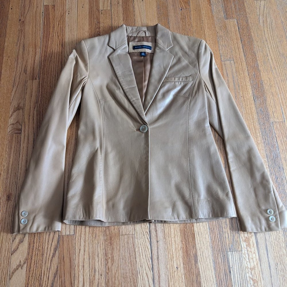 Banana Republic 90's style leather jacket